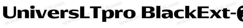 UniversLTpro BlackExt字体转换